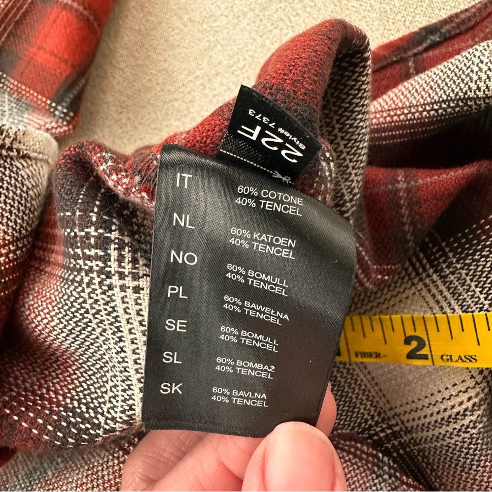 SOLD Kuhl Law Flannel Button Down. XXL. Red/White Plaid. - Picture 11 of 11